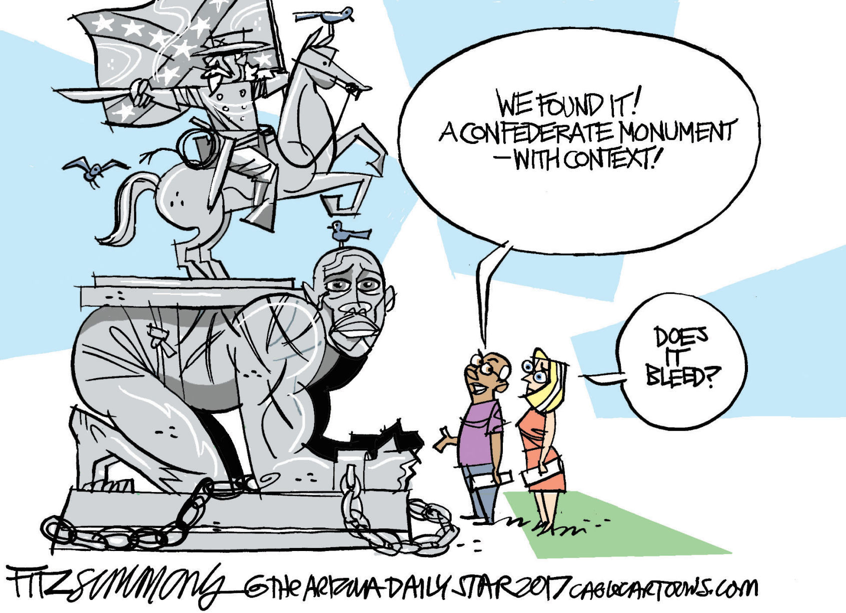 Daily Fitz Cartoon: Confederate fetish